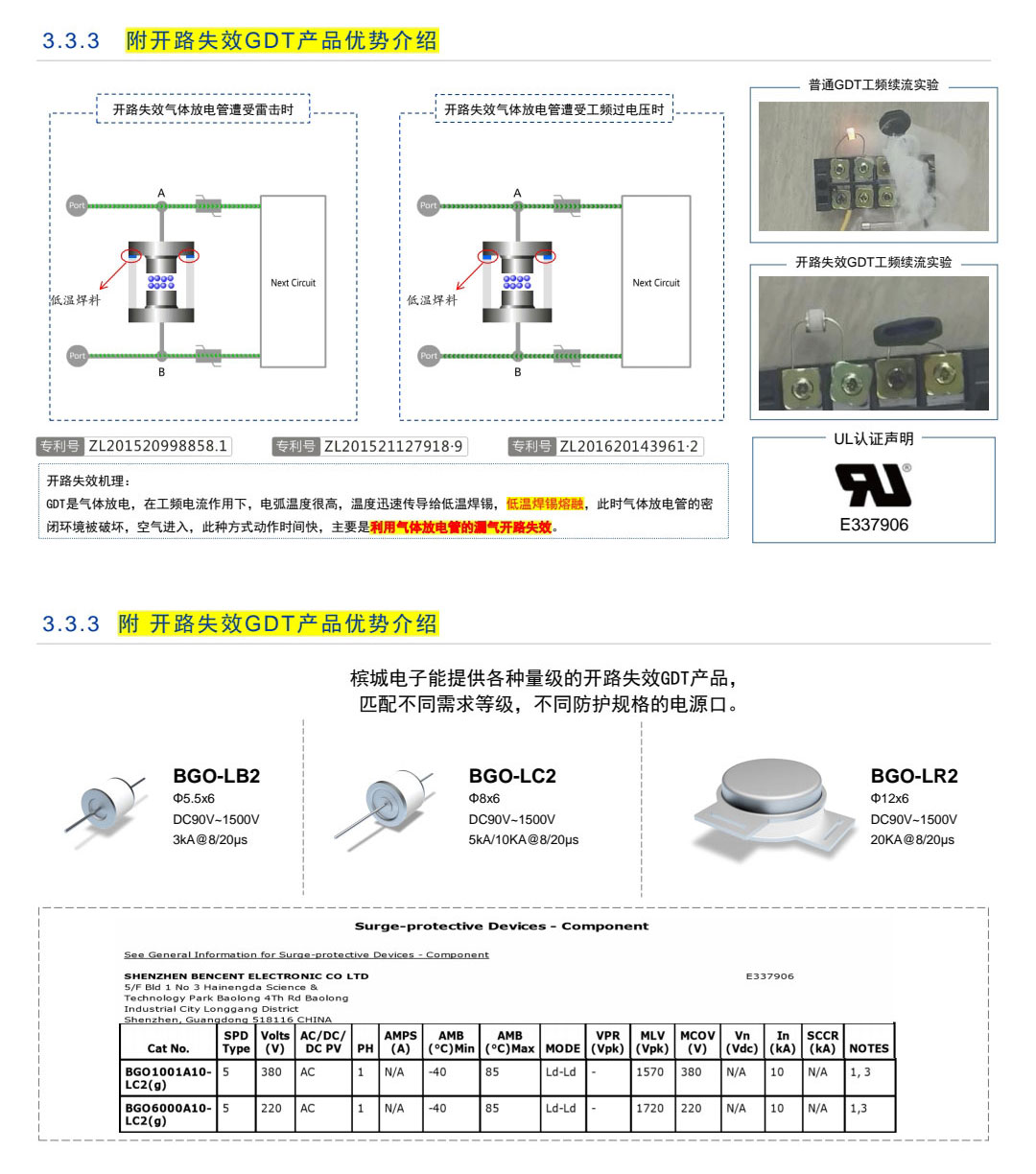 太陽能過壓防雷器件